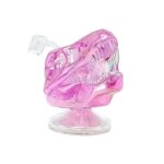 DARK DINO DOMINATOR RIG, COMES WITH QUARTZ BANGER, PINK