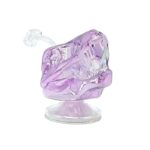 DARK DINO DOMINATOR RIG, COMES WITH QUARTZ BANGER, PURPLE