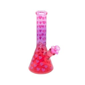 12 INCH 9MM HEARTS OF LOVE BONG