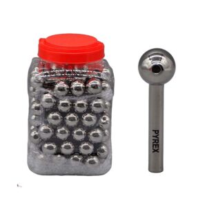 JAR OF 90 SILVER 4 INCH BUBBLE PIPES