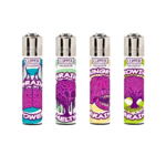 DISPLAY OF 48 CLIPPER BRAINS LIGHTERS