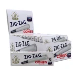 ZIG ZAG WHITE KING SIZE CONES "SLOW BURNING"