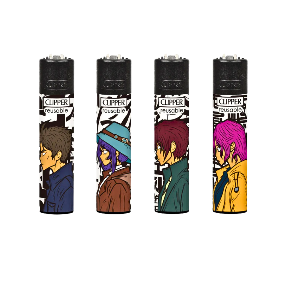 Clipper Anime Soul Lighters - 48ct DISPLAY OF 48 CLIPPER ANIME SOUL LIGHTERS - Image 1