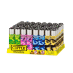 DISPLAY OF 48 CLIPPER CAMO LIGHTERS