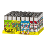 DISPLAY OF 48 CLIPPER LUCK OF FIRE LIGHTERS