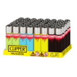 DISPLAY OF 48 CLIPPER PACKWRAPS LIGHTERS
