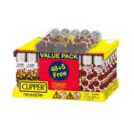 DISPLAY OF 48 CLIPPER SKULL FIRE LIGHTERS WITH 5 BONUS