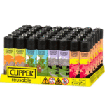 DISPLAY OF 48 CLIPPER TRAVELERS LIGHTERS