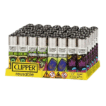 DISPLAY OF 48 CLIPPER WEED LAWS LIGHTERS