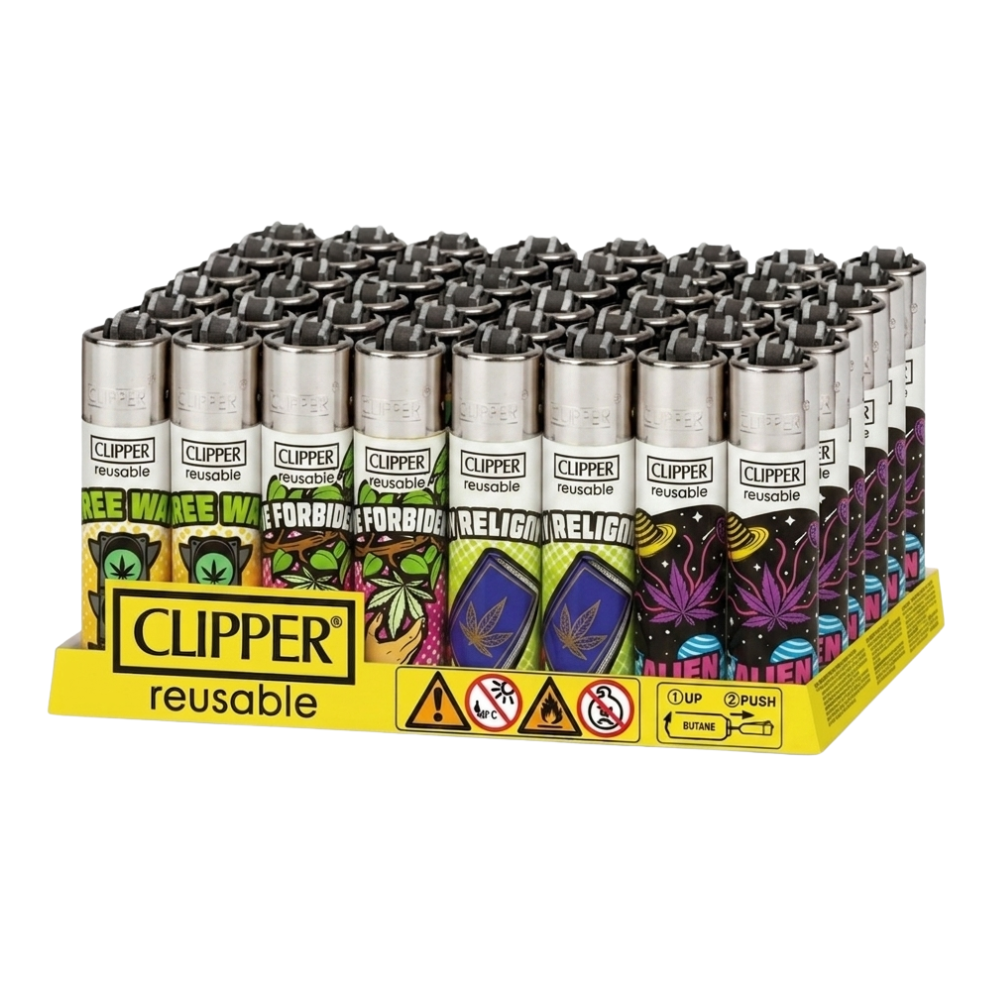 Clipper Weed Laws Lighters - 48ct Clipper Weed Laws Lighters - 48ct - Image 1