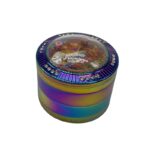 63MM 4 PART GRINDER WITH CASINO TOP AND 2 REAL DICE, RAINBOW - Image 7