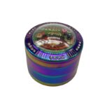 63MM 4 PART GRINDER WITH CASINO TOP AND 2 REAL DICE, RAINBOW - Image 6