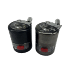 52MM 4 PART GRINDER WITH CRANK AND EASY ACCESS WEED DRAWER, GUN METAL GREY - Image 3
