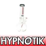 12 INCH 9 MM HYPNOTIK ROUND BASE BONG, BLACK