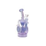 HYPNOTIK 8 INCH VORTEXX CORE RIG, COMES WITH MATCHING BOWL AND QUARTZ BANGER, ULTRA PURPLE VIBEZ - Image 2