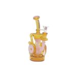 HYPNOTIK 8 INCH VORTEXX CORE RIG, COMES WITH MATCHING BOWL AND QUARTZ BANGER, BLAZING YELLOW HEAT - Image 2