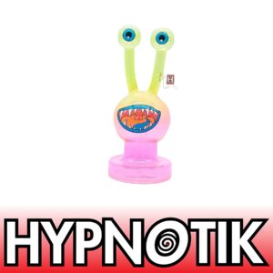 HYPNOTIK 7 INCH BUGGED OUT MONSTER ALIEN RIG, COMES WITH MATCHING BOWL AND QUARTZ BANGER, YELLOW PIN