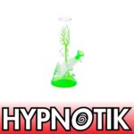 HYPNOTIK 10 INCH TREE OF LIFE BONG, GREEN