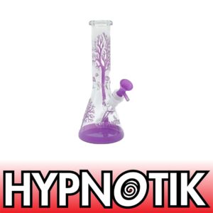 HYPNOTIK 10 INCH TREE OF LIFE BONG, PURPLE
