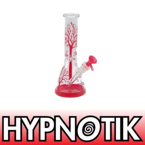 HYPNOTIK 10 INCH TREE OF LIFE BONG, RED