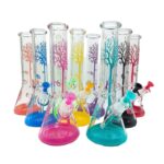 HYPNOTIK 14 INCH 7MM TREE OF LIFE BONG, BLUE - Image 2