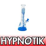 HYPNOTIK 14 INCH 7MM TREE OF LIFE BONG, BLUE