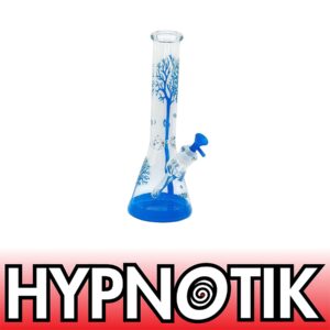 HYPNOTIK 14 INCH 7MM TREE OF LIFE BONG, BLUE