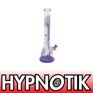 HYPNOTIK 18 INCH 7MM TREE OF LIFE BONG, PURPLE