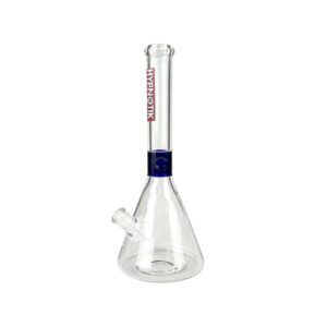 HYPNOTIK 18 INCH 9MM BONG WITH WIDE 7 INCH BASE, DARK BLUE