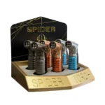 DISPLAY OF 6 SPIDER GOLD QUAD FLAME TORCHES