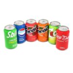 DISPLAY OF 6 POP CAN STASH CANS