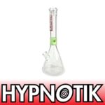 HYPNOTIK 18 INCH 9MM BONG WITH WIDE 7 INCH BASE, MINT GREEN