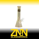 ZNN GLASSWORKS 10 INCH HEXAGON BONG, GOLD