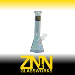 ZNN GLASSWORKS 10 INCH HEXAGON BONG, GREEN