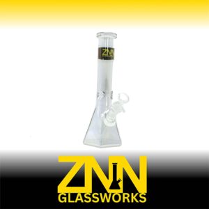 ZNN GLASSWORKS 10 INCH HEXAGON BONG, GREY