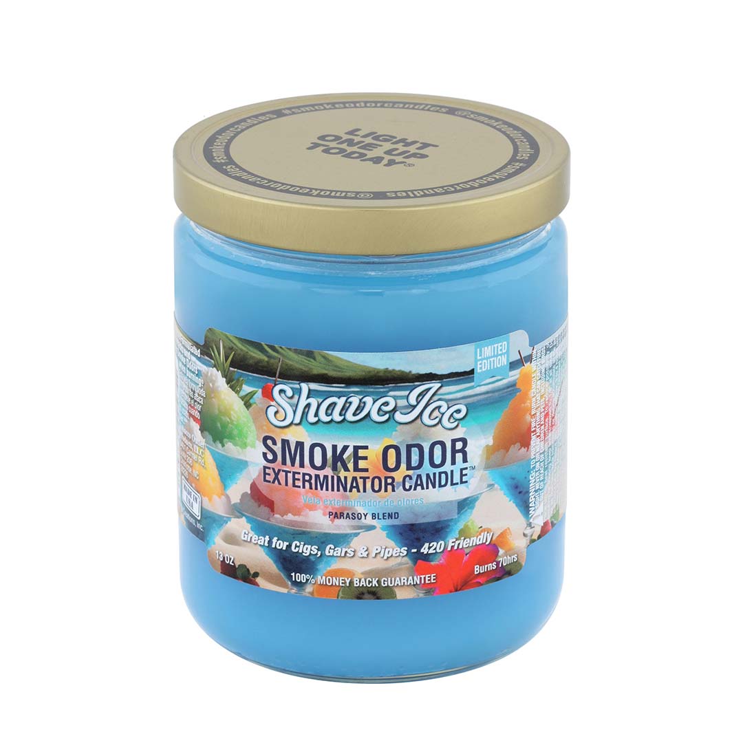 010-0176-010-12 SMOKE ODOR EXTERMINATOR CANDLE, 13 OZ, SHAVE ICE - Image 1