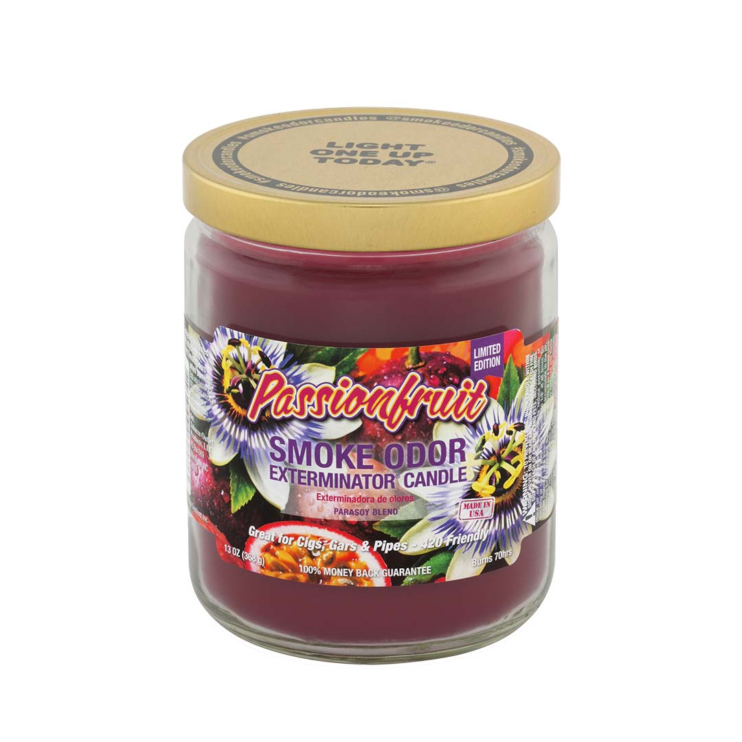 010-0202-010-12 SMOKE ODOR EXTERMINATOR CANDLE, 13 OZ, PASSIONFRUIT - Image 1