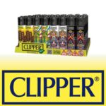 DISPLAY OF 48 CLIPPER MANDALA LIGHTERS