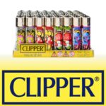 DISPLAY OF 48 CLIPPER MUSHROOMS LIGHTERS