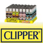 DISPLAY OF 48 CLIPPER LOOK LEAVES LIGHTERS