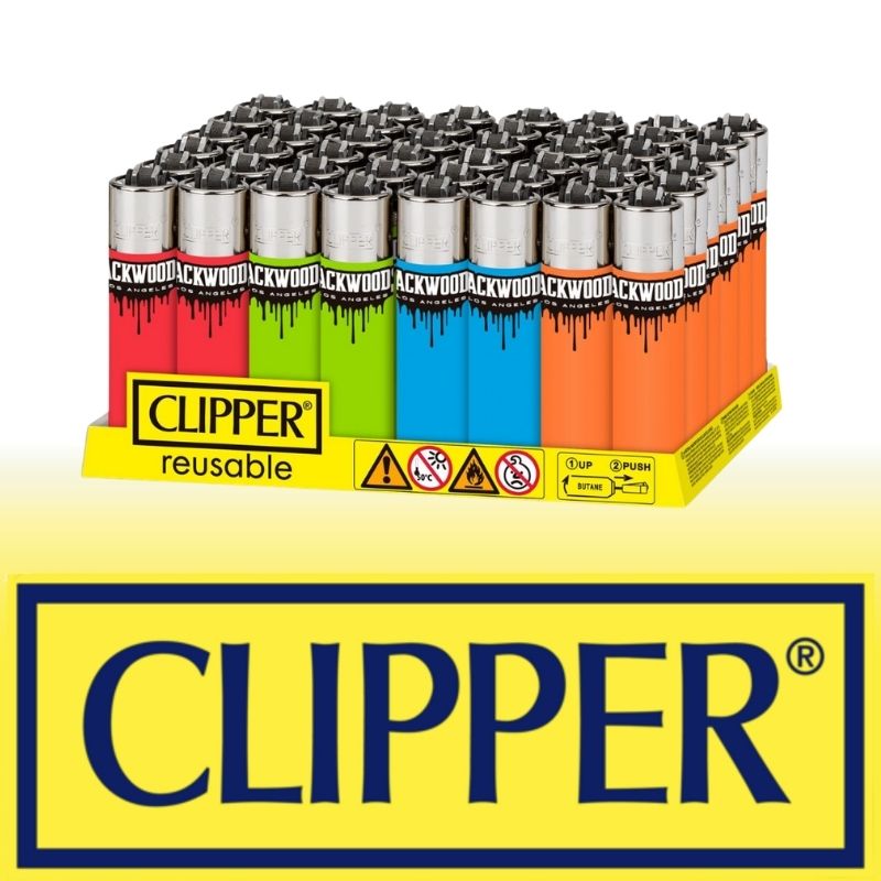 32 DISPLAY OF 48 CLIPPER PACKWOODS LIGHTERS - Image 1
