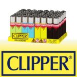 DISPLAY OF 48 CLIPPER PACKWRAPS LIGHTERS
