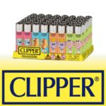 DISPLAY OF 48 CLIPPER FOOD FOR THOUGHT LIGHTERS