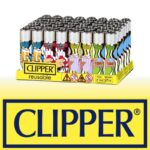 DISPLAY OF 48 CLIPPER CHOOSE YOUR TEAM LIGHTERS