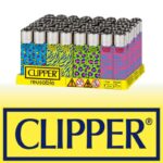 DISPLAY OF 48 CLIPPER POP ANIMAL LIGHTERS