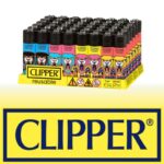 DISPLAY OF 48 CLIPPER EL PUMA LIGHTERS