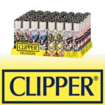 DISPLAY OF 48 CLIPPER MOTOR SPORT 2 LIGHTERS