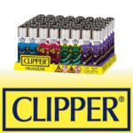 DISPLAY OF 48 CLIPPER NINJA CATS LIGHTERS