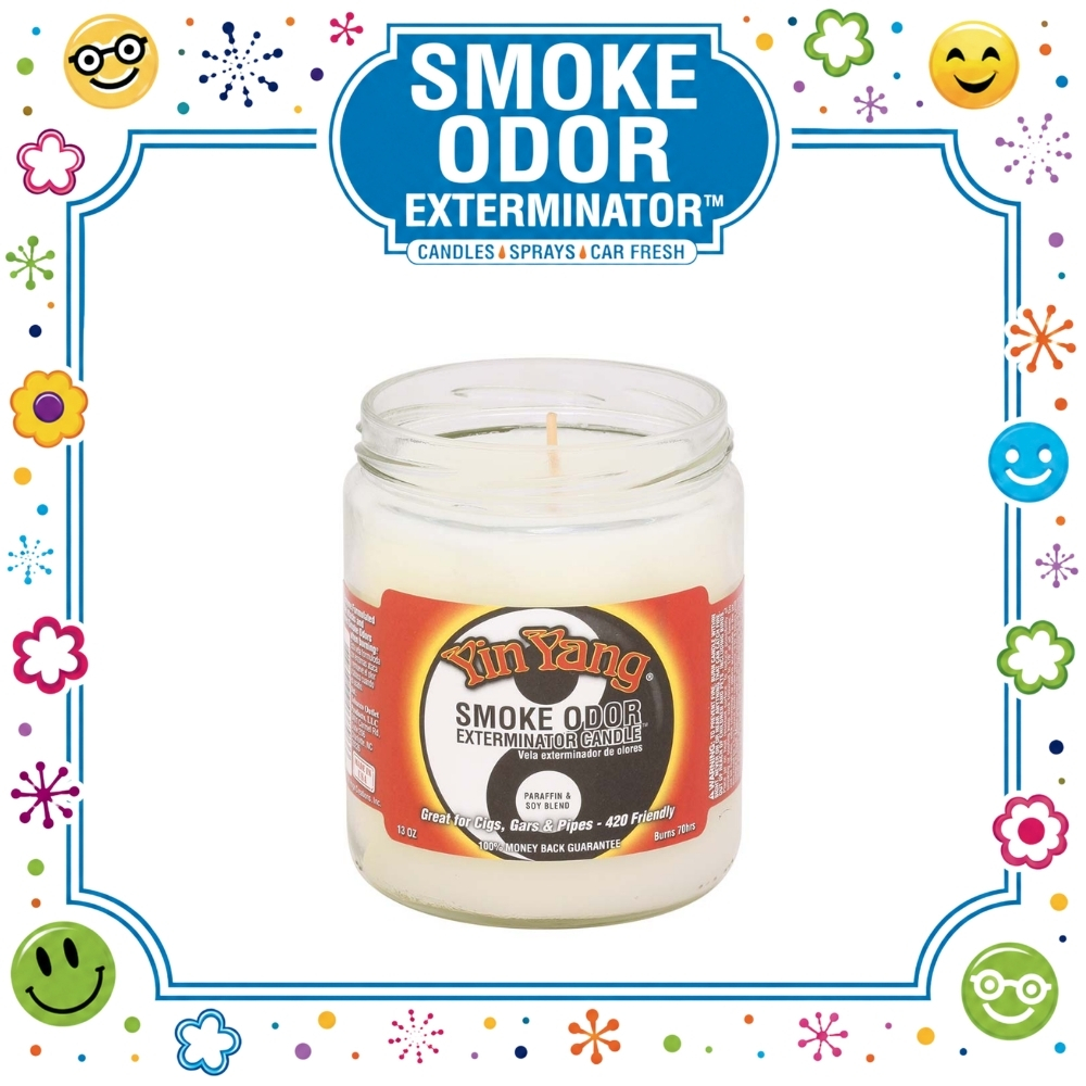 54 SMOKE ODOR EXTERMINATOR CANDLE, 13 OZ, YIN YANG - Image 1