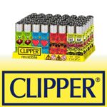 DISPLAY OF 48 CLIPPER INSERT COIN LIGHTERS